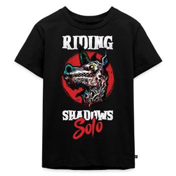 Dark Unicorn Horror Unicorn Midnight Unicorn - Kids Premium Organic T-Shirt - black - Front - Mikhail (115cm)