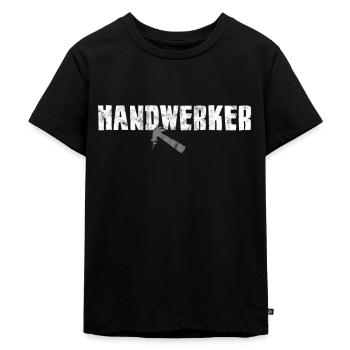Handwerker - Kinder Premium Bio T-Shirt - Schwarz - Vorne - Mikhail (115cm)
