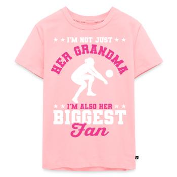 I'm Her Grandma I'm Her Biggest Fan Libero Volleyb - Kids Premium Organic T-Shirt - rose - Front - AI Model Kid Female (0cm)