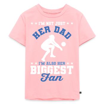 I'm Her Dad I'm Her Biggest Fan Father Men Volleyb - Kids Premium Organic T-Shirt - rose - Front - AI Model Kid Female (0cm)