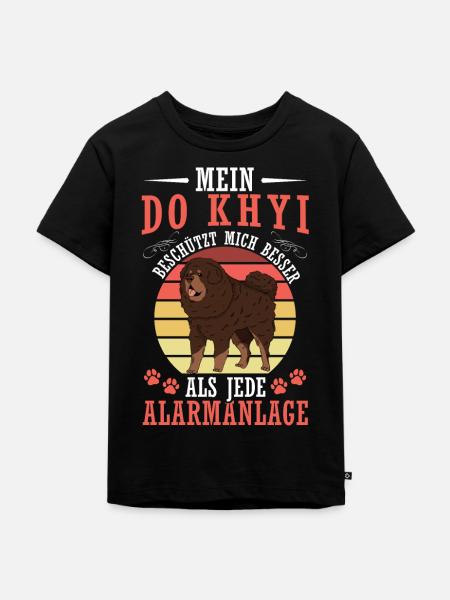 Do Khyi protects me Tibetan mastiff - Kids Premium Organic T-Shirt - black