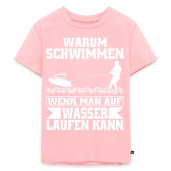 Wasserski - Kinder Premium Bio T-Shirt - Rosa - Vorne - AI Model Kid Female (0cm)