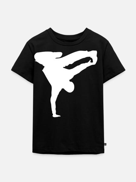 Breakdance tanzen Tänzer Geschenkidee - Kinder Premium Bio T-Shirt - Schwarz