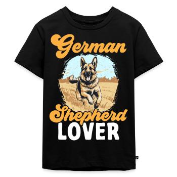 German Shepherd Dog Breed German Shepherd lover - Kids Premium Organic T-Shirt - black - Front - Mikhail (115cm)