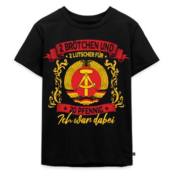 Ostalgie Ostdeutschland DDR Ostdeutscher - Kinder Premium Bio T-Shirt - Schwarz - Vorne - Mikhail (115cm)