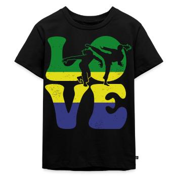 Capoeira Arts Martiaux AMOUR - T-shirt Premium bio Enfant - noir - Devant - Mikhail (115cm)