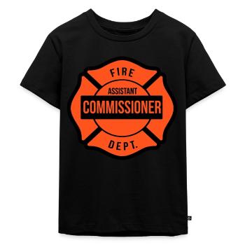 Deputy Chief of the Fire Department - Kids Premium Organic T-Shirt - black - Front - Mikhail (115cm)