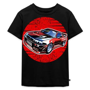 Jdm / Tuning / Turbocompresseur / Jantes / Chiptuning - T-shirt Premium bio Enfant - noir - Devant - Mikhail (115cm)