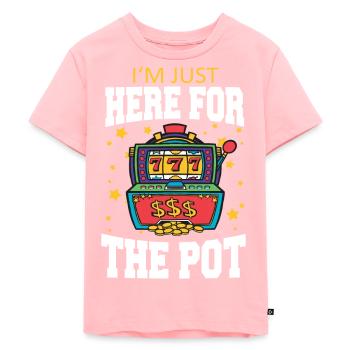 Casino Jeux de hasard Casino Las Vegas Joueurs - T-shirt Premium bio Enfant - rose - Devant - AI Model Kid Female (0cm)