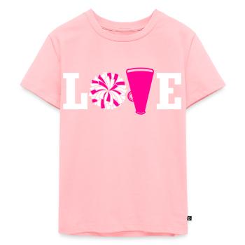 Cheerleadermädchen Cheerleading Jugend - Kinder Premium Bio T-Shirt - Rosa - Vorne - AI Model Kid Female (0cm)