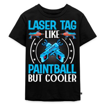 Spieler - Kinder Premium Bio T-Shirt - Schwarz - Vorne - Mikhail (115cm)