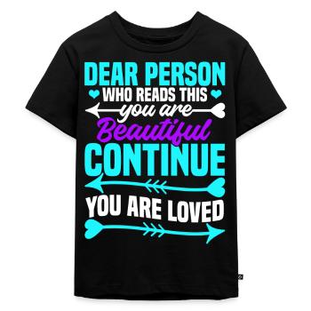 Mois de la prévention du suicide - T-shirt Premium bio Enfant - noir - Devant - Mikhail (115cm)