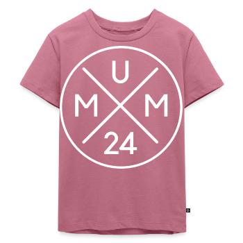 Werdende Mama 2024 werdende Mutter, becoming mum - Kids Premium Organic T-Shirt - mauve - Front - Hailey (125cm)