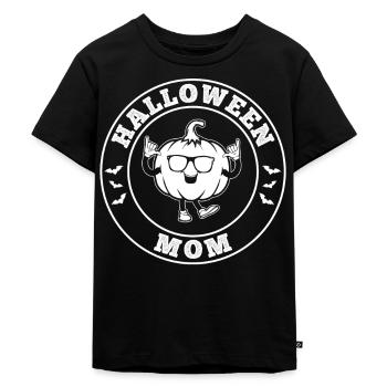 Halloween Mom Halloween Pumpkin Mama Halloween - Kinder Premium Bio T-Shirt - Schwarz - Vorne - Mikhail (115cm)