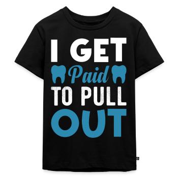 Dentiste Dentiste Dentiste Dents - T-shirt Premium bio Enfant - noir - Devant - Mikhail (115cm)
