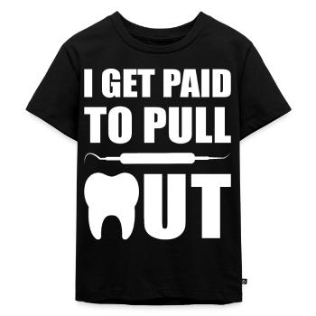 Dentiste Dentiste Dentiste Dents - T-shirt Premium bio Enfant - noir - Devant - Mikhail (115cm)