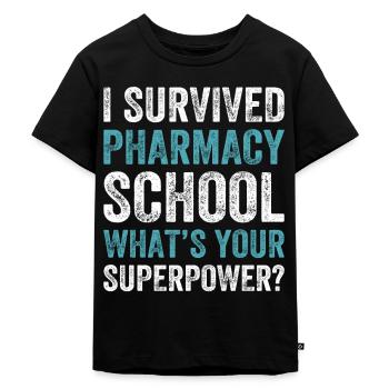 Apotheker Apothekerin Medizin Tabletten Pillen - Kinder Premium Bio T-Shirt - Schwarz - Vorne - Mikhail (115cm)