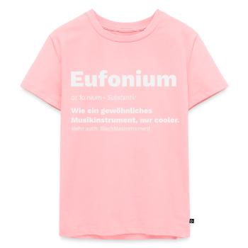 Euphonium Euphonium Instrument en laiton disant - T-shirt Premium bio Enfant - rose - Devant - AI Model Kid Female (0cm)