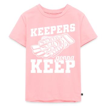 Torhüter Fußball - Kinder Premium Bio T-Shirt - Rosa - Vorne - AI Model Kid Female (0cm)