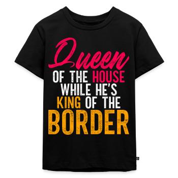 Gardes-frontières Gardes-frontières Douanes - T-shirt Premium bio Enfant - noir - Devant - Mikhail (115cm)