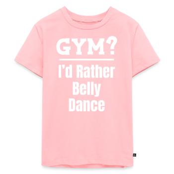 Fitnessstudio? Ich Würde Lieber Bauchtanz Ägypten - Kinder Premium Bio T-Shirt - Rosa - Vorne - AI Model Kid Female (0cm)