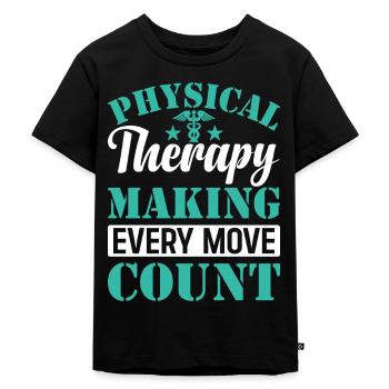 Physiotherapist Physiotherapy Physiotherapy - Kids Premium Organic T-Shirt - black - Front - Mikhail (115cm)