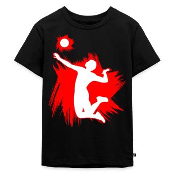 Handball - T-shirt Premium bio Enfant - noir - Devant - Mikhail (115cm)