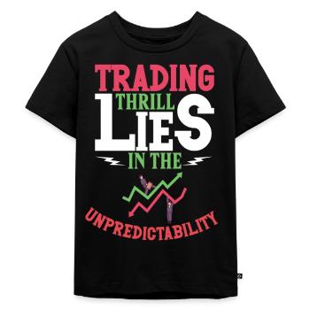 Stock Traders, Forex Traders, Investor Trading - Kids Premium Organic T-Shirt - black - Front - Mikhail (115cm)