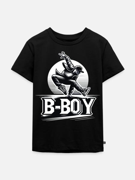 Breakdance Breakdancer Breakdance Kinder - Kinder Premium Bio T-Shirt - Schwarz