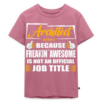 Architecte Freakin Génial Drôle Travail - T-shirt Premium bio Enfant - mauve - Devant - Hailey (125cm)