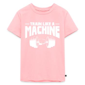 Bodybuilder Body Building Fitness Gym cadeau - T-shirt Premium bio Enfant - rose - Devant - AI Model Kid Female (0cm)