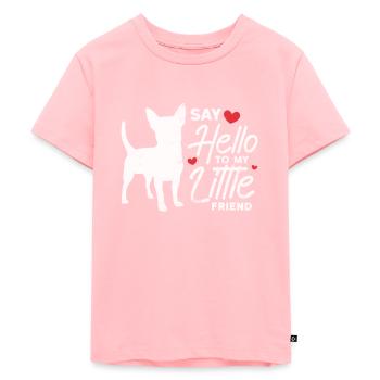 Chihuahua - Kinder Premium Bio T-Shirt - Rosa - Vorne - AI Model Kid Female (0cm)