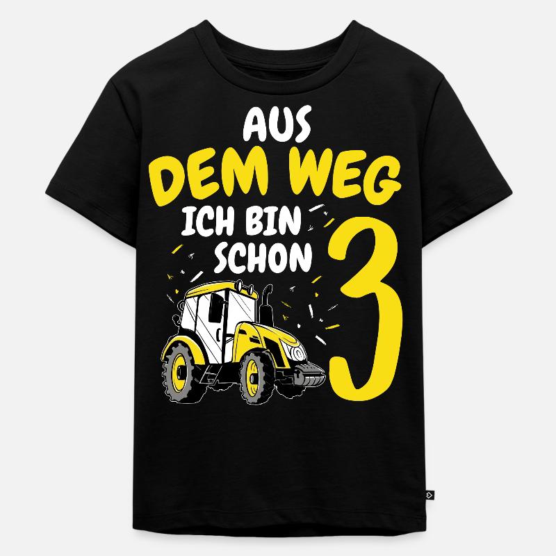 3. Geburtstag Kindergeburtstag Jahrestag Geschenk - Kinder Premium Bio T-Shirt - Schwarz