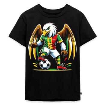 Mali Maillot Aigle Malien Supporter Football - T-shirt Premium bio Enfant - noir - Devant - Mikhail (115cm)
