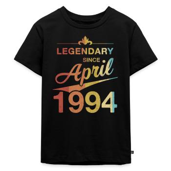 30th Birthday Legendary April 1994 Volume 94 - Kids Premium Organic T-Shirt - black - Front - Mikhail (115cm)