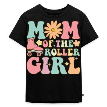 Roller Skating Girl Roller Mom - Kids Premium Organic T-Shirt - black - Front - Mikhail (115cm)