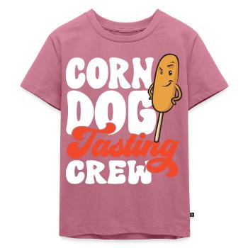 Corn Dog Corndog - Kids Premium Organic T-Shirt - mauve - Front - Hailey (125cm)