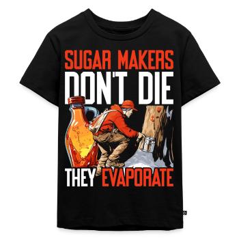 Sirop d’érable Érable Sève d’érable - T-shirt Premium bio Enfant - noir - Devant - Mikhail (115cm)