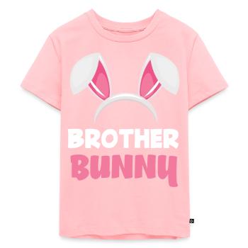Frère lapin Pâques lapin oreilles de Pâques - T-shirt Premium bio Enfant - rose - Devant - AI Model Kid Female (0cm)