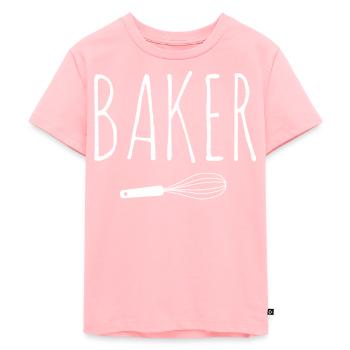 Bäcker - Kinder Premium Bio T-Shirt - Rosa - Vorne - AI Model Kid Female (0cm)