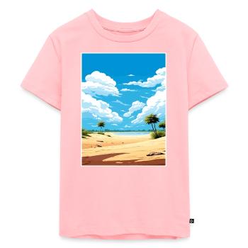 Singe Mia Australie déco Vintage affiche de voyage - T-shirt Premium bio Enfant - rose - Devant - AI Model Kid Female (0cm)