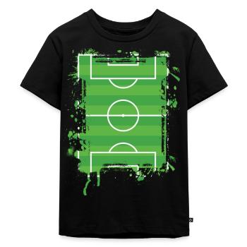 Joueurs de football - T-shirt Premium bio Enfant - noir - Devant - Mikhail (115cm)