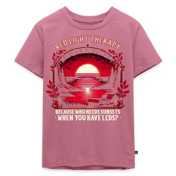 Red Light Therapy Low-level laser therapy for the - Kids Premium Organic T-Shirt - mauve - Front - Hailey (125cm)