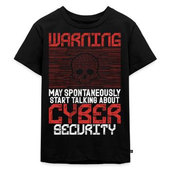 Piratage informatique en cybersécurité - T-shirt Premium bio Enfant - noir - Devant - Mikhail (115cm)