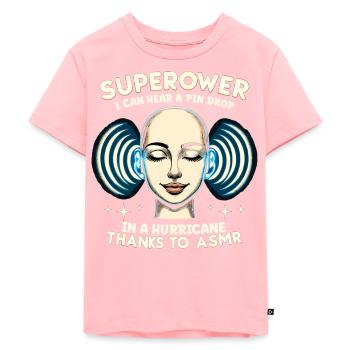 Asmr Chuchotement Asmr Enthousiaste Pleine conscience - T-shirt Premium bio Enfant - rose - Devant - AI Model Kid Female (0cm)