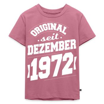 Dezember 1972 Original seit 51 Jahren Mann Frau - Kinder Premium Bio T-Shirt - Mauve - Vorne - Hailey (125cm)