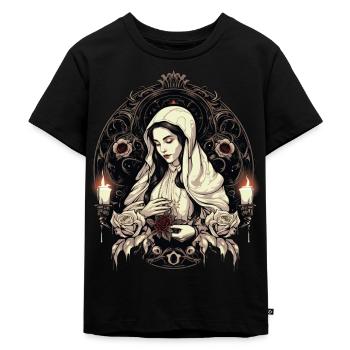 St Teresa of Avila Catholic Saint Divine Mercy - Kinder Premium Bio T-Shirt - Schwarz - Vorne - Mikhail (115cm)