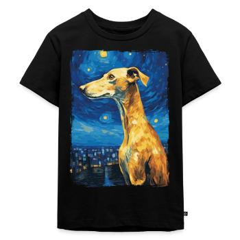 Galgo Español Nuit étoilée - T-shirt Premium bio Enfant - noir - Devant - Mikhail (115cm)