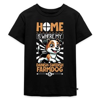 Page d’accueil - Dansk-Svensk Gårdshund - T-shirt Premium bio Enfant - noir - Devant - Mikhail (115cm)