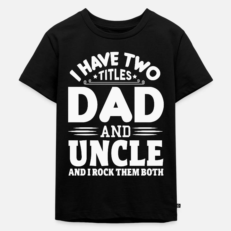 Papa - Kinder Premium Bio T-Shirt - Schwarz